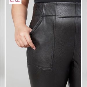 Spanx leather like joggers